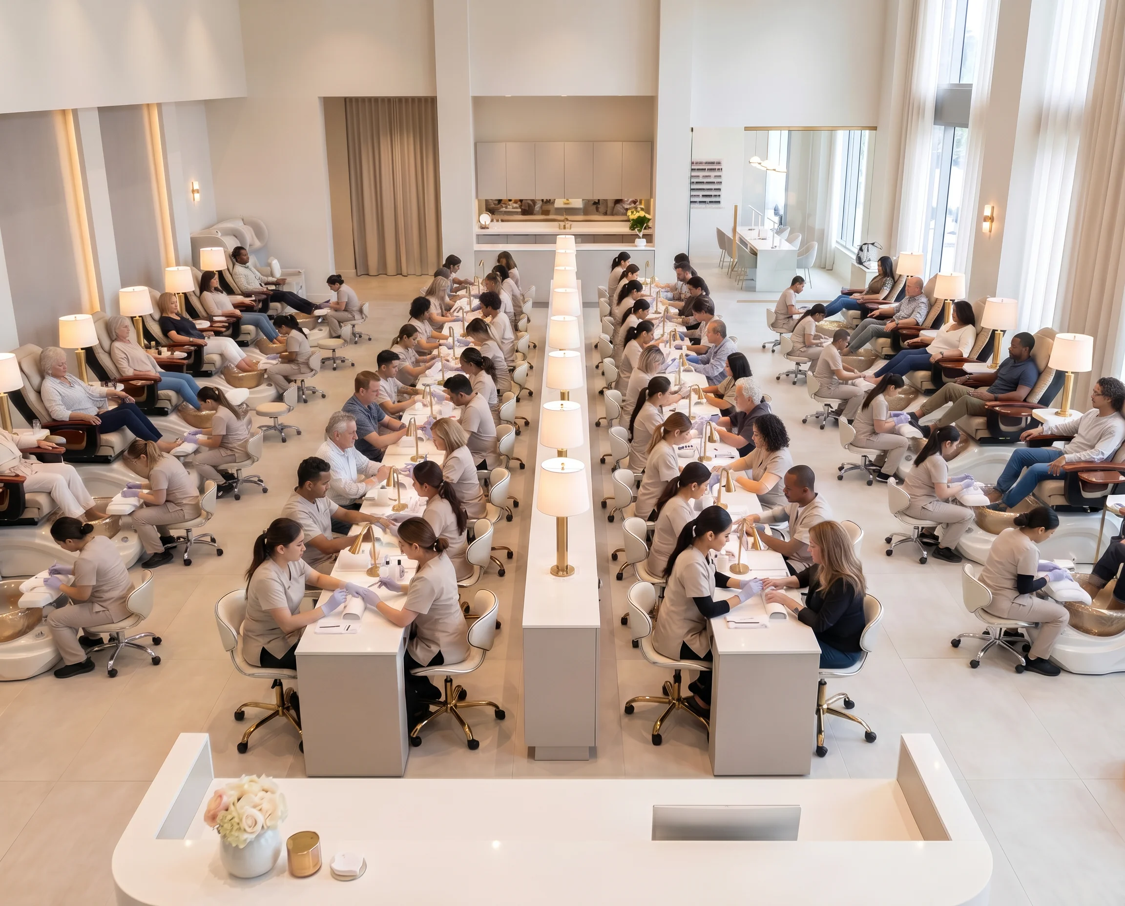 A busy nail salon — marketing that drives real traffic